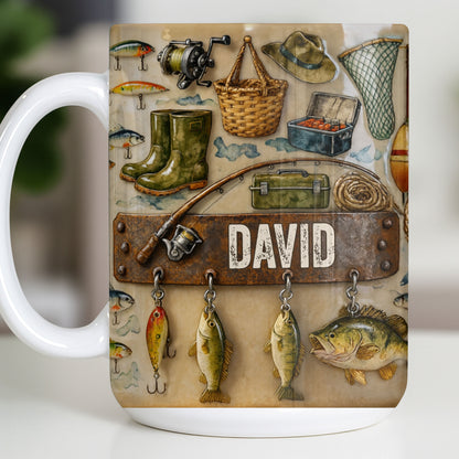 Customizable Design For Fishing Enthusiasts With Fishing Gear