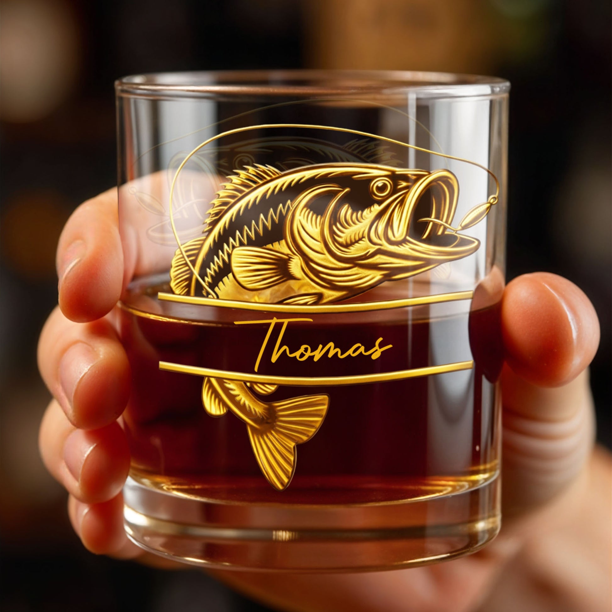 Legendary Catch Fishing Design With Bass Fish