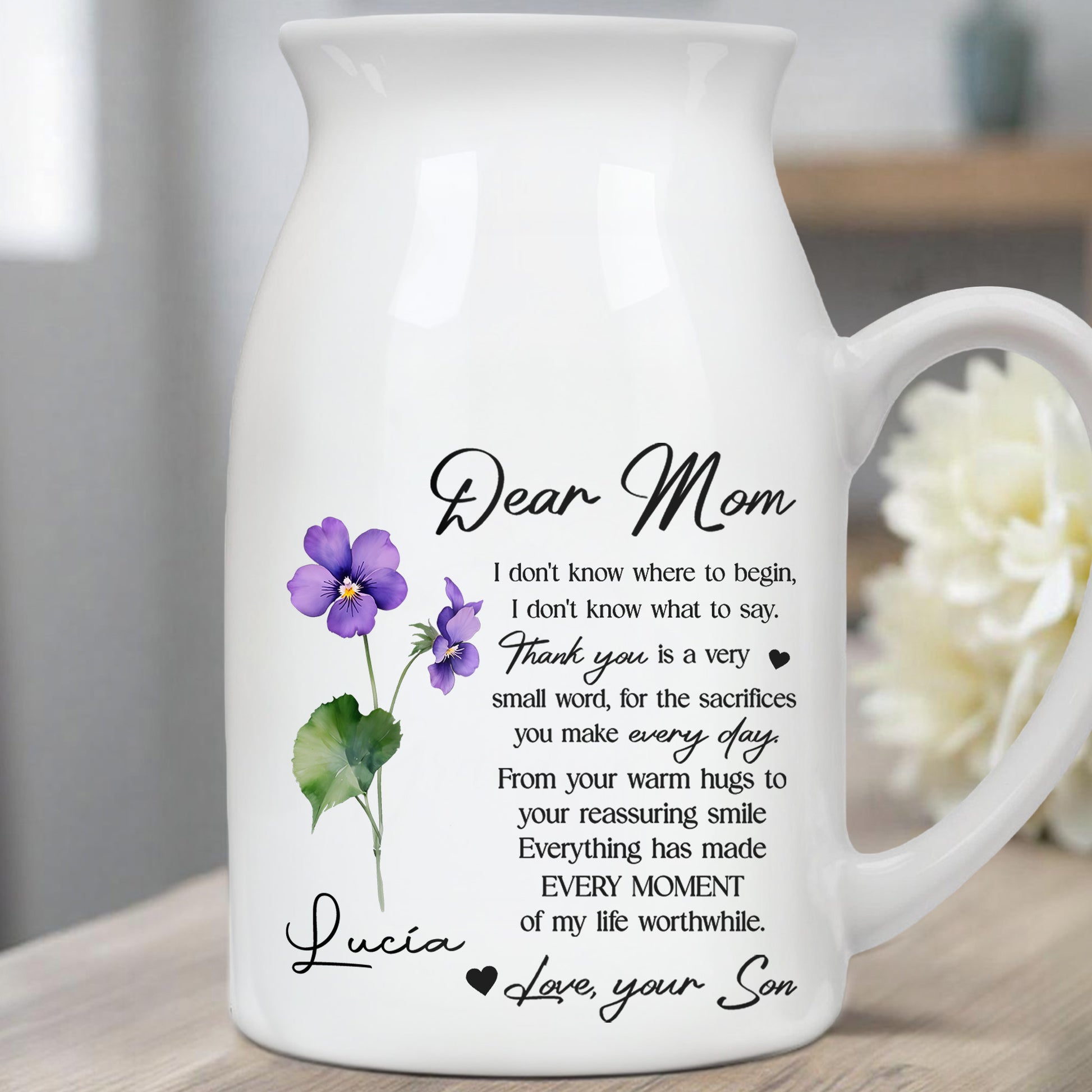 Dear Mom, I Don't Know Where To Begin, Flowers