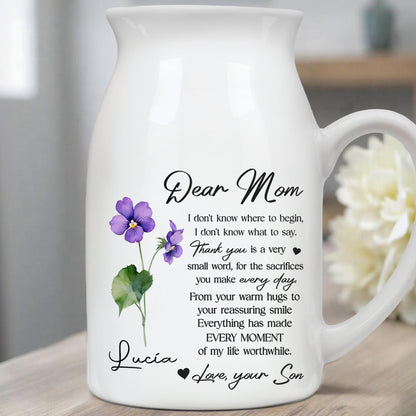 Dear Mom, I Don't Know Where To Begin, Flowers