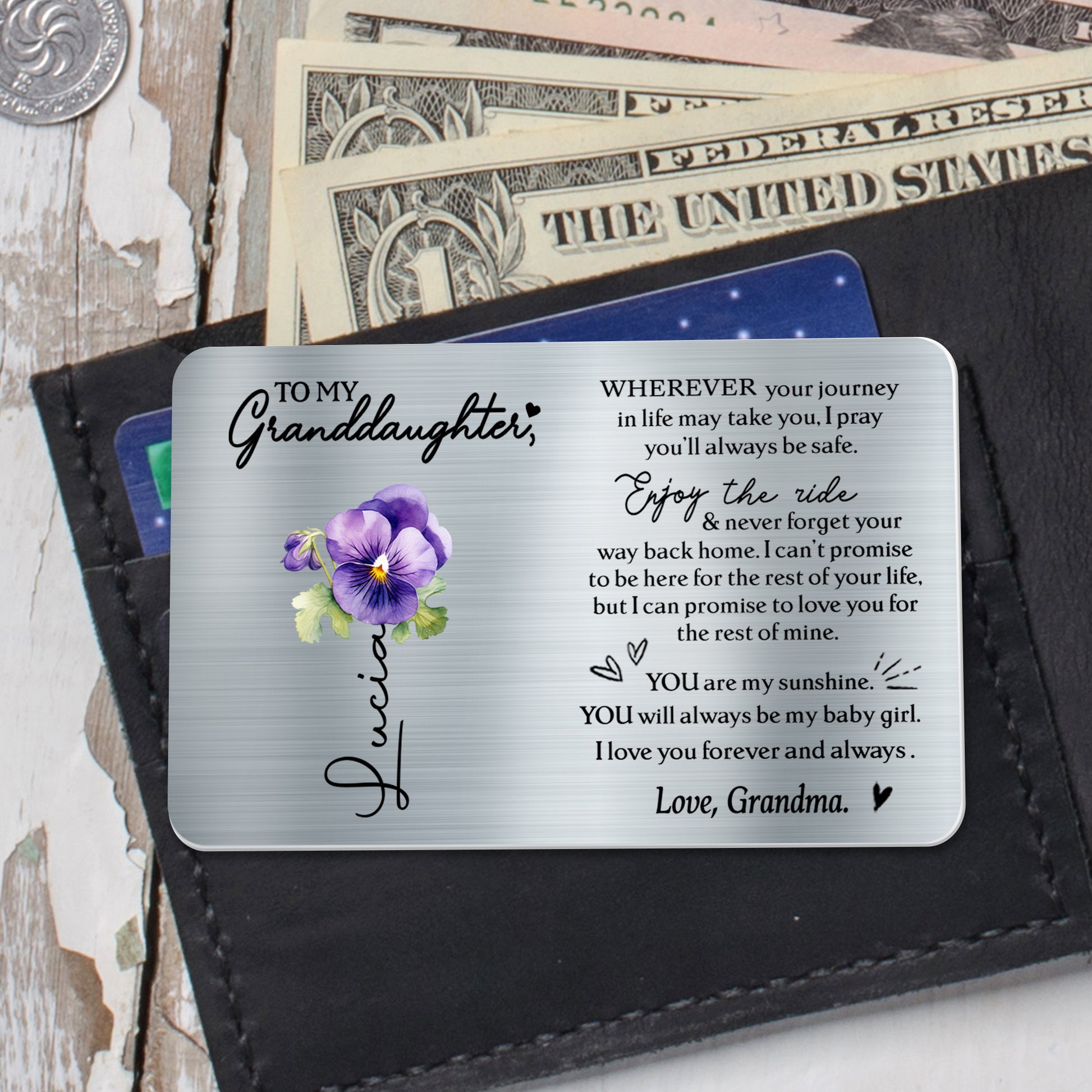 Wherever Your Journey Takes You, Pansy Flower Love Message