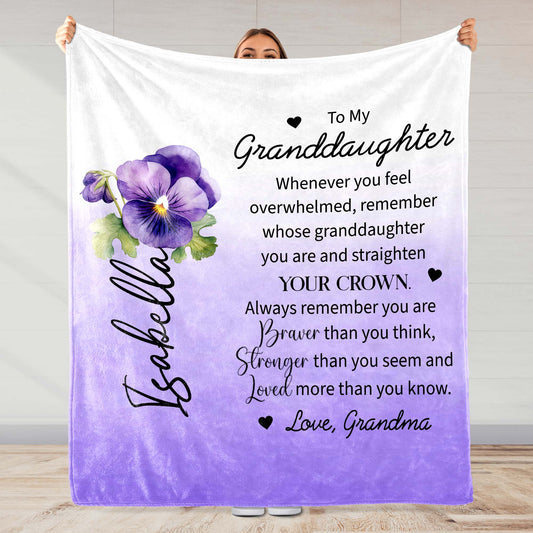 Granddaughter Crown Reminder With Flowers
