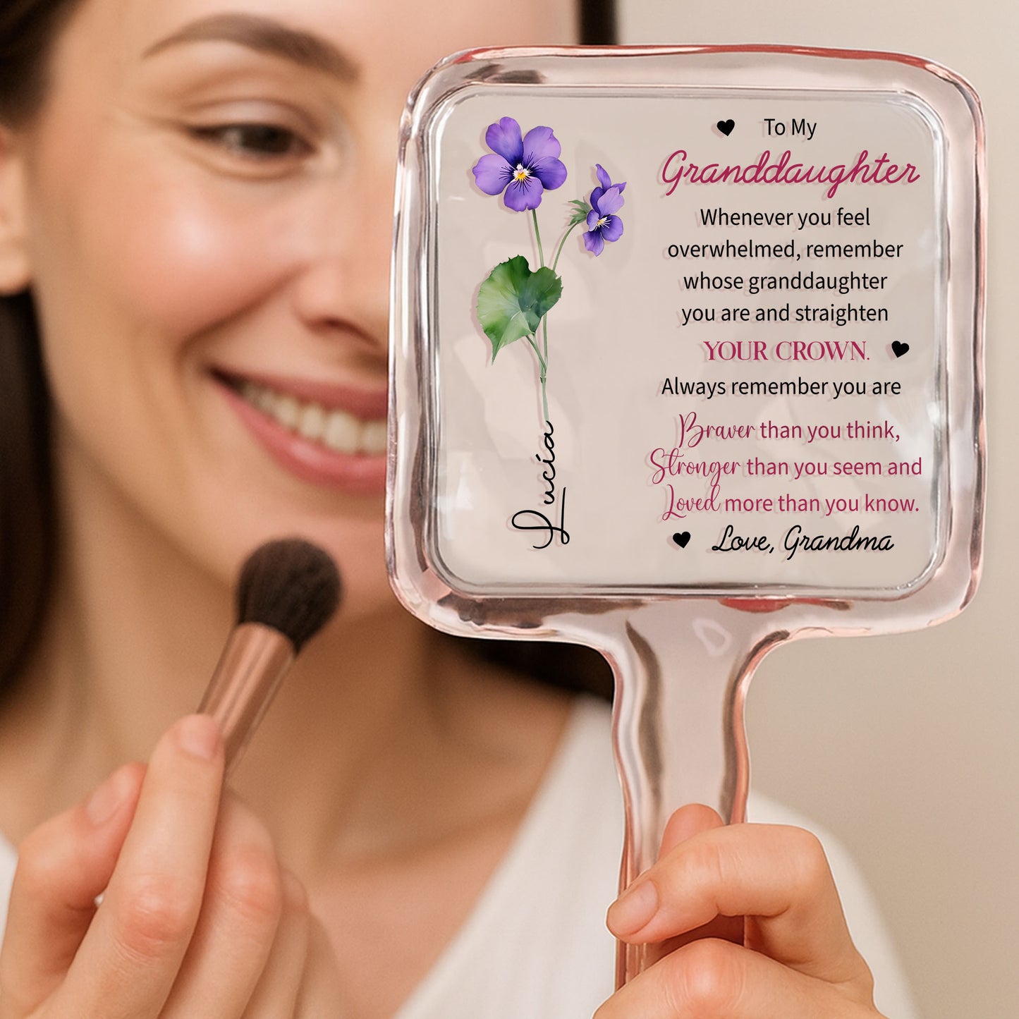 To My Granddaughter, Remember You Are Braver, Flowers