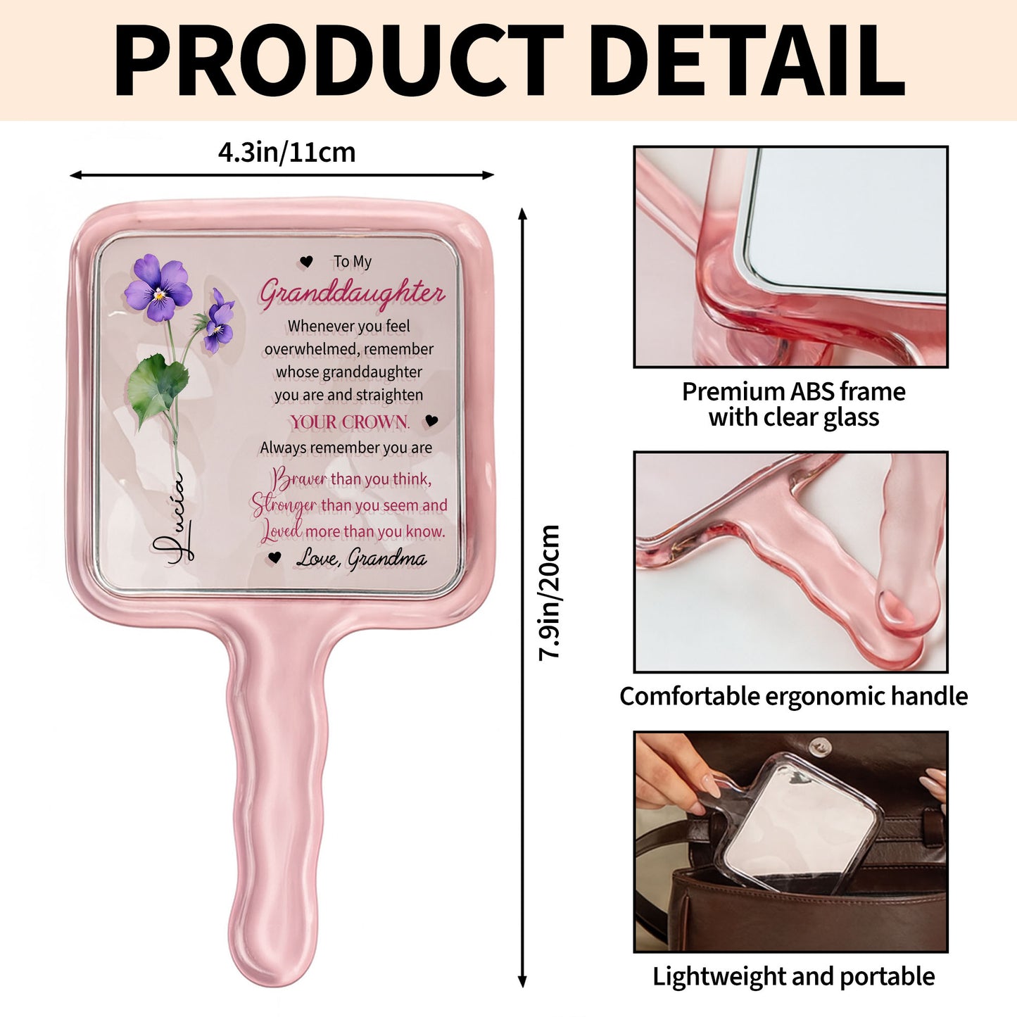 To My Granddaughter, Remember You Are Braver, Flowers