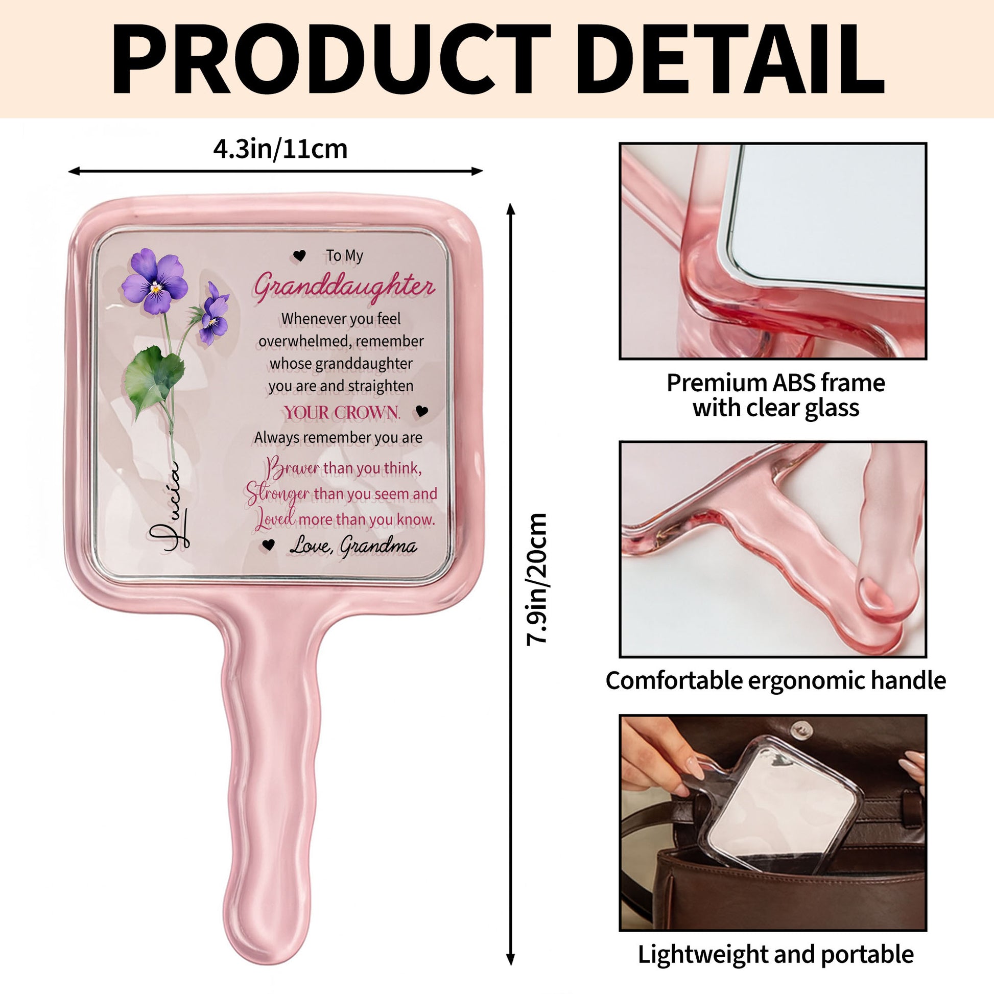 To My Granddaughter, Remember You Are Braver, Flowers