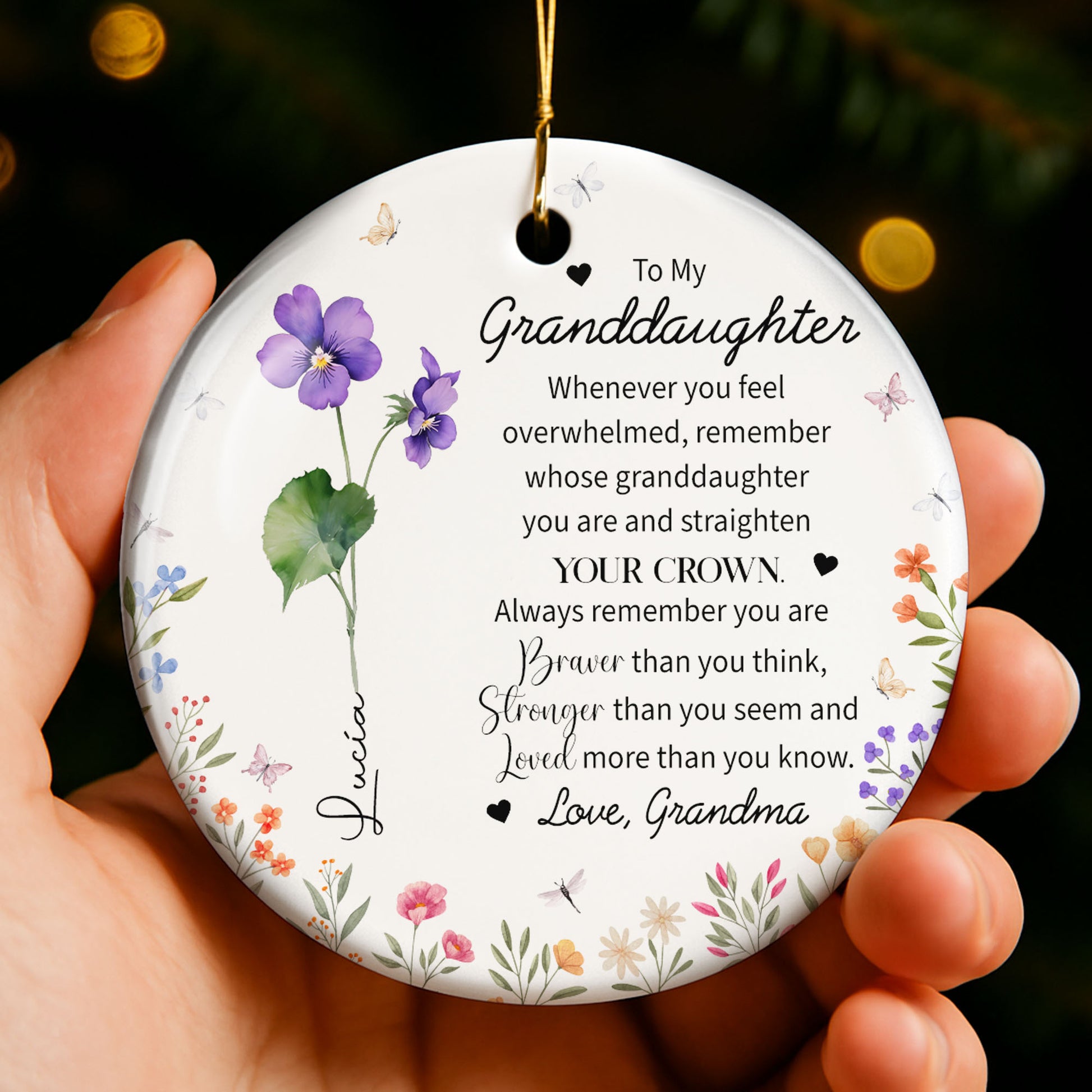 To My Granddaughter, Strengthen Your Crown With Love