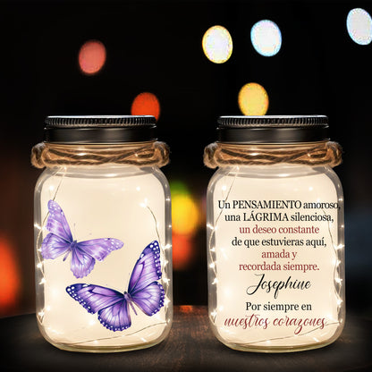 Un Pensamiento Amoroso - Lumière de pot Mason personnalisée personnalisée - FM042_JARL