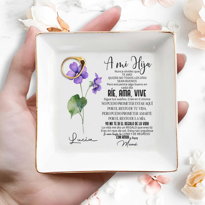 A Mi Hija - Plat à bijoux personnalisé - FM081_SCRD