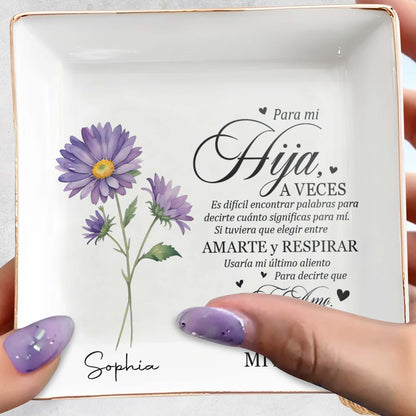 Pour ma fille - Coupelle à bijoux personnalisée - FM086_SCRD