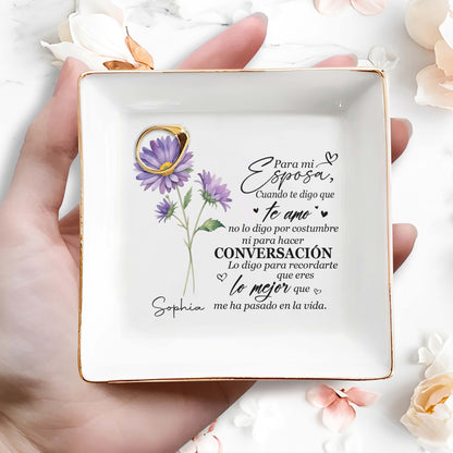 Para Mi Esposa - Plat à bijoux personnalisé - FM091_SCRD