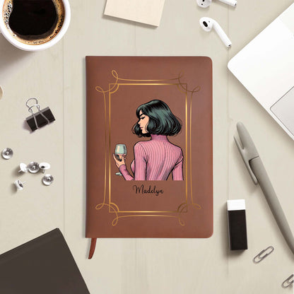 To My Badass Daughter Storm Reminder From Mom - Personalized Custom Leather Journal - FM116_JRNL