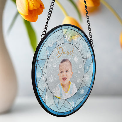 Illuminez votre espace avec lumière et chaleur – Attrape-soleil personnalisé à suspendre à une fenêtre – FM135_RSUN