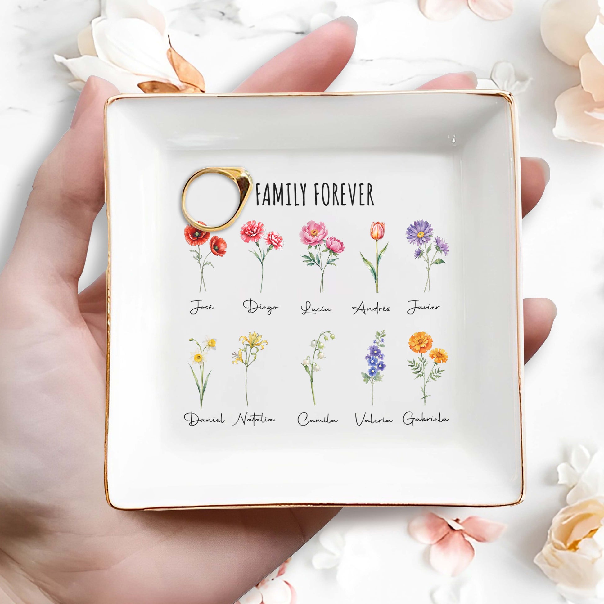 Family Forever Custom Decorative Dish