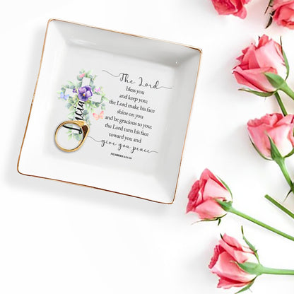 The Lord Bless You With Peace Floral Cross