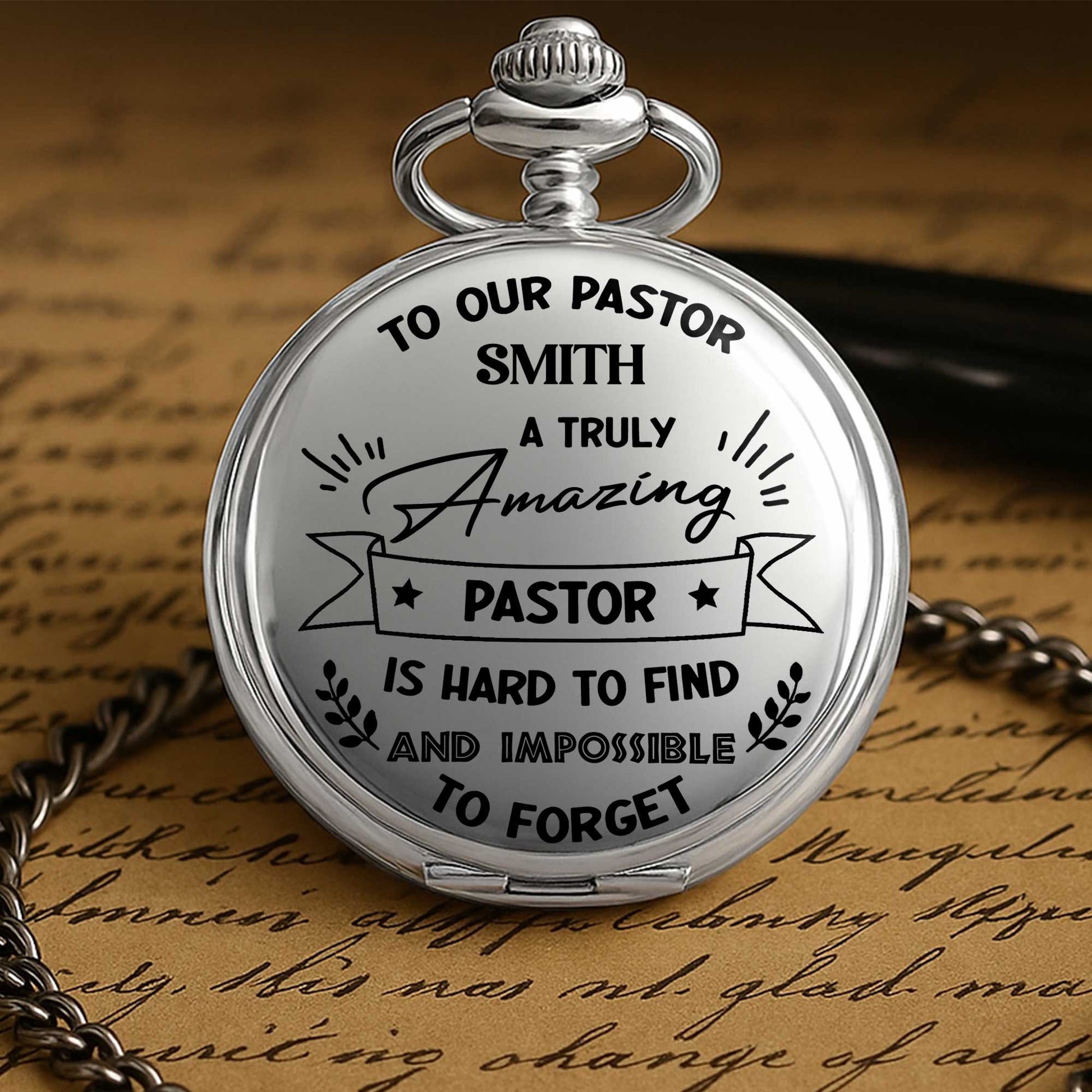 To Our Pastor, A Truly Amazing Gift Featuring Stars And Laurel Branches