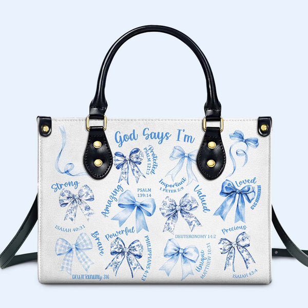 God Says I'm Strong, Amazing, Important, Loved, Valued, Precious, Powerful, Ribbons