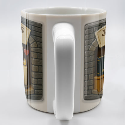 Jesus's Space, Candles, Bible, And Cross Design