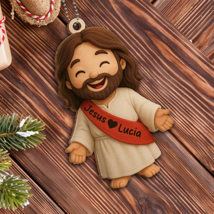 Jesus Loves You Car Hanging Ornament