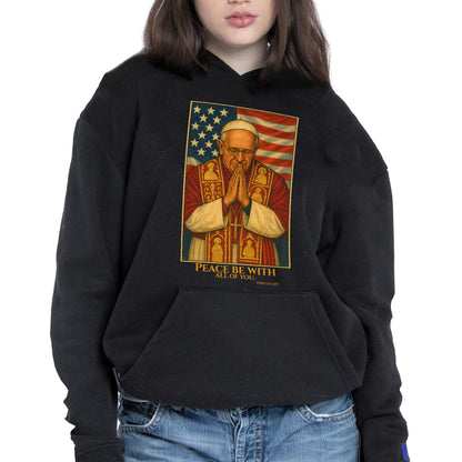 Peace Be With All Of You, Pope And American Flag