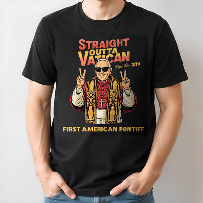 Straight Outta Vatican First American Pontiff, Pope Making Peace Sign