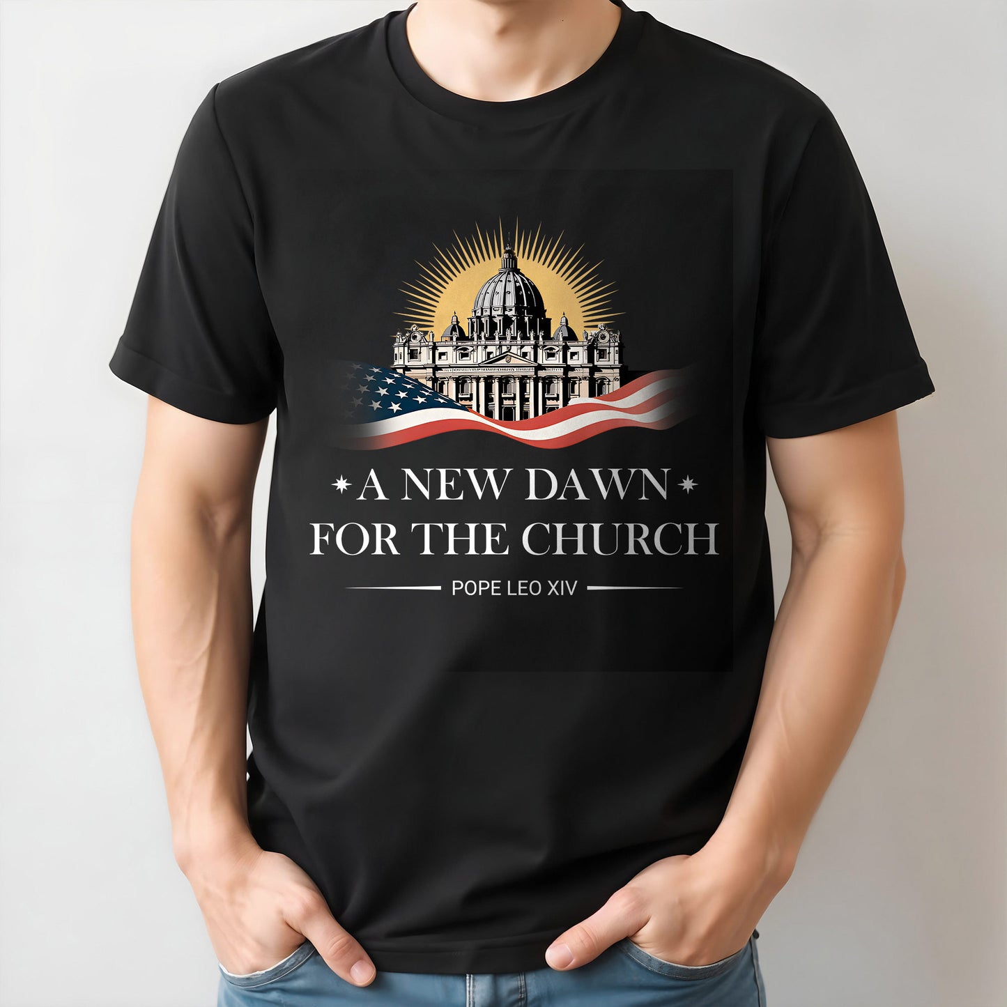 A New Dawn For The Church, Catholic Church and American Flag