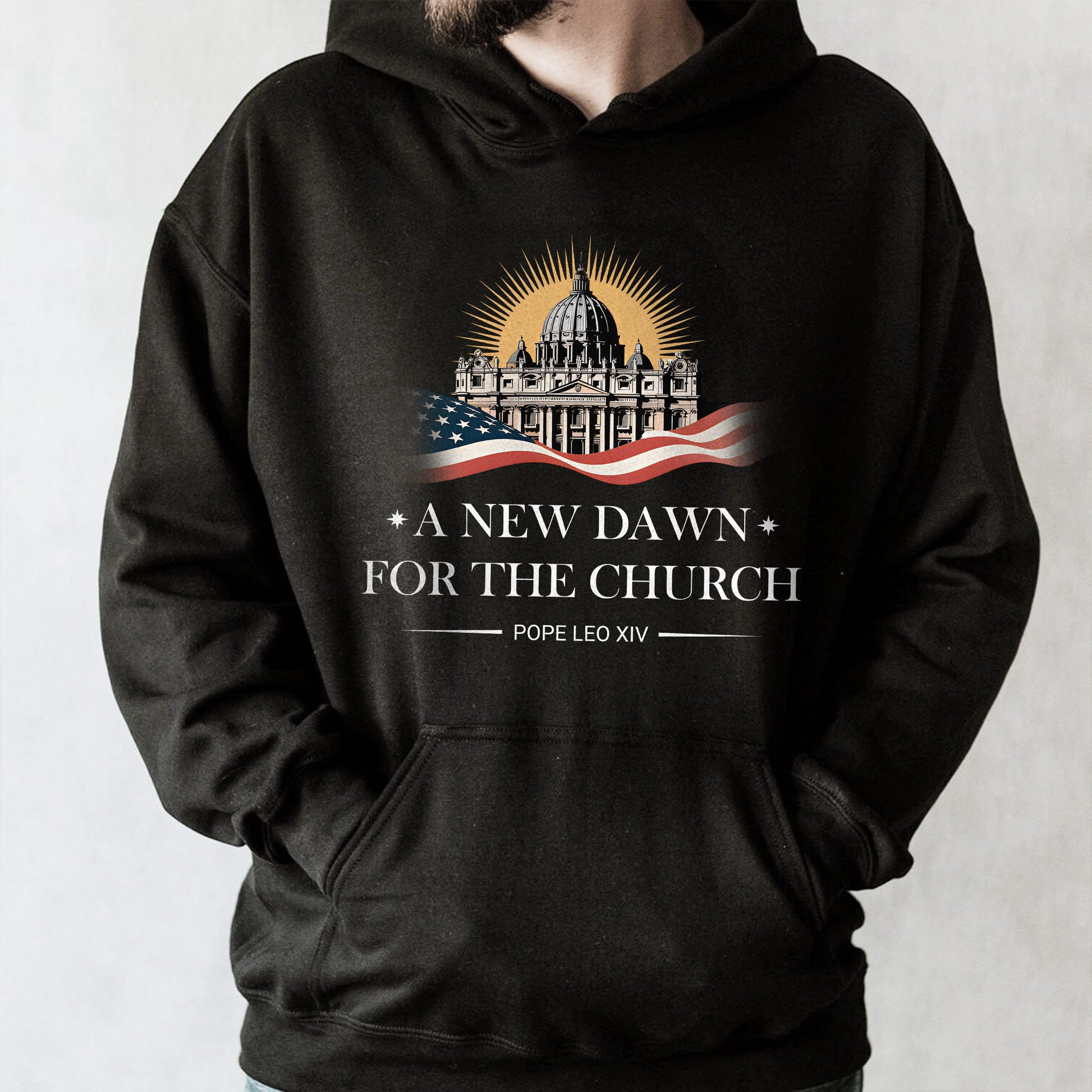 A New Dawn For The Church, Catholic Church and American Flag