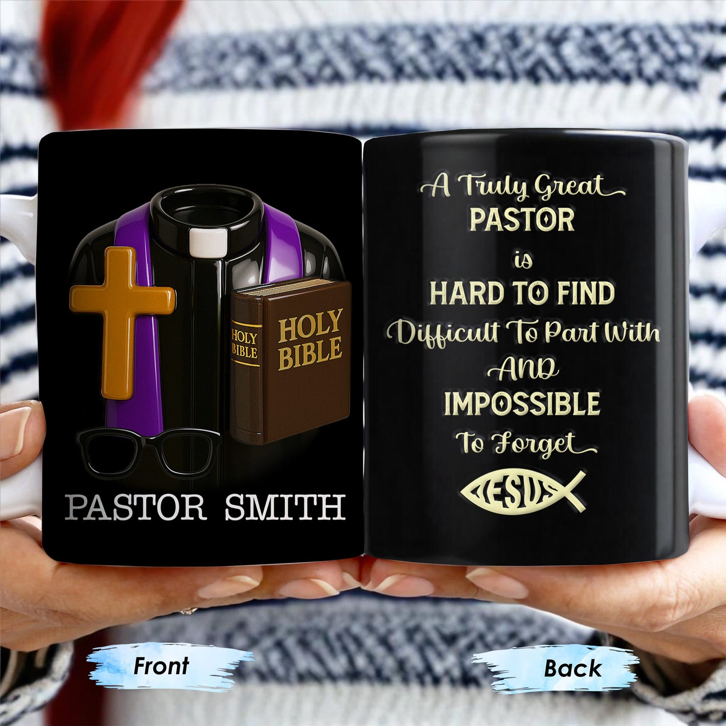 A Truly Great Pastor Is Hard To Find, Cross, Holy Bible And Glasses