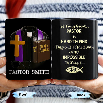 A Truly Great Pastor Is Hard To Find, Cross, Holy Bible And Glasses