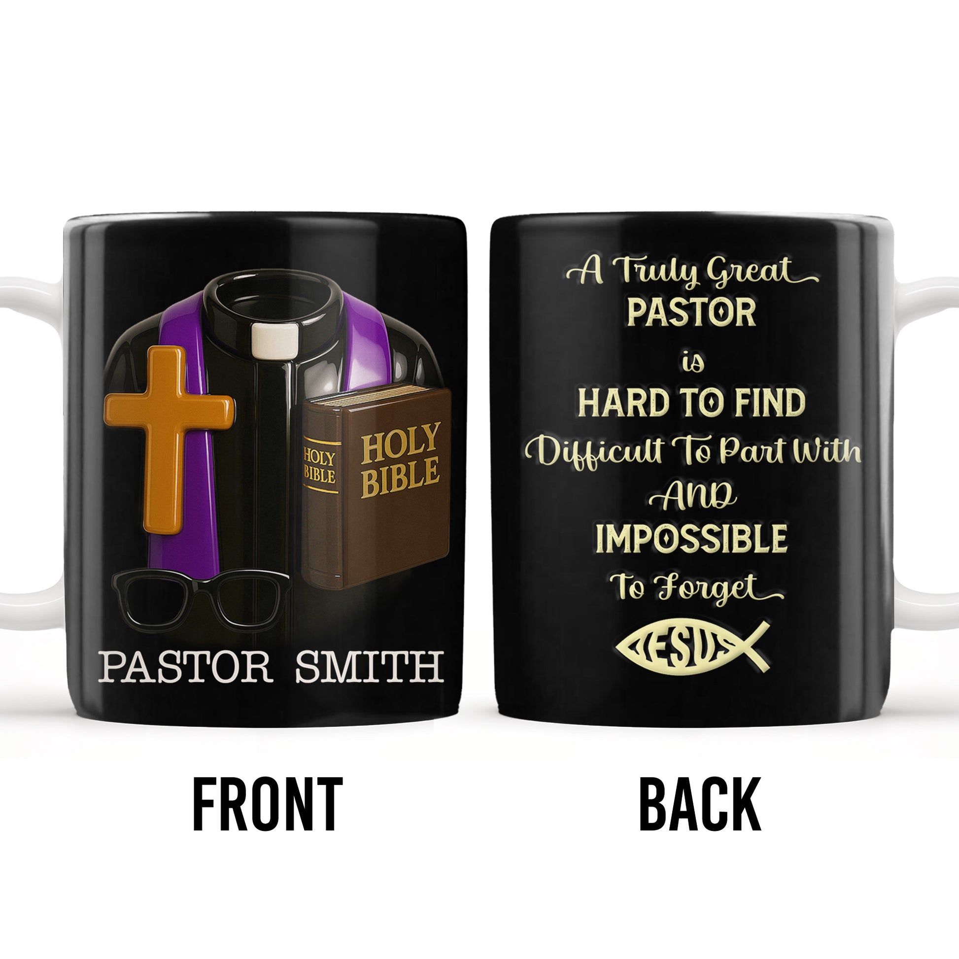 A Truly Great Pastor Is Hard To Find, Cross, Holy Bible And Glasses