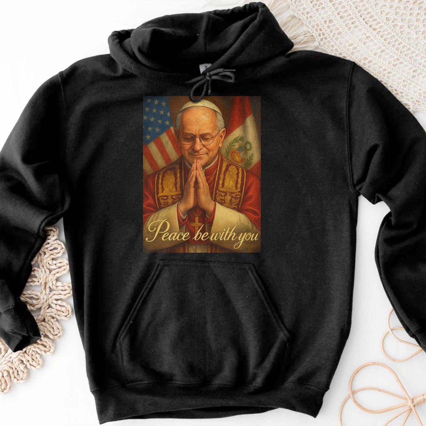 Peace Be With You, Cardinal and American Flag