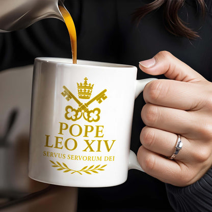 Pope Leo XIV, Servus Servorum Dei, Portrait and Religious Emblem