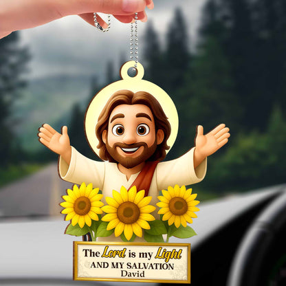 The Lord Is My Light And My Salvation, Religious Figure With Sunflowers