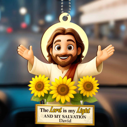 The Lord Is My Light And My Salvation, Religious Figure With Sunflowers