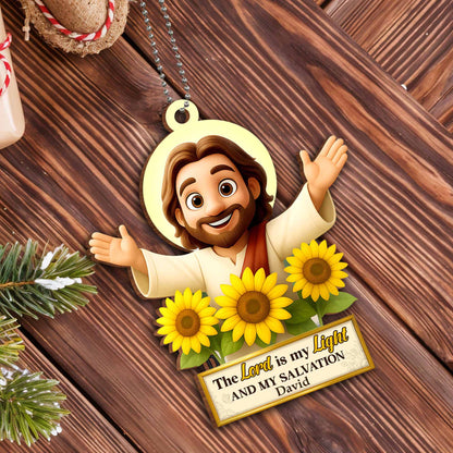 The Lord Is My Light And My Salvation, Religious Figure With Sunflowers