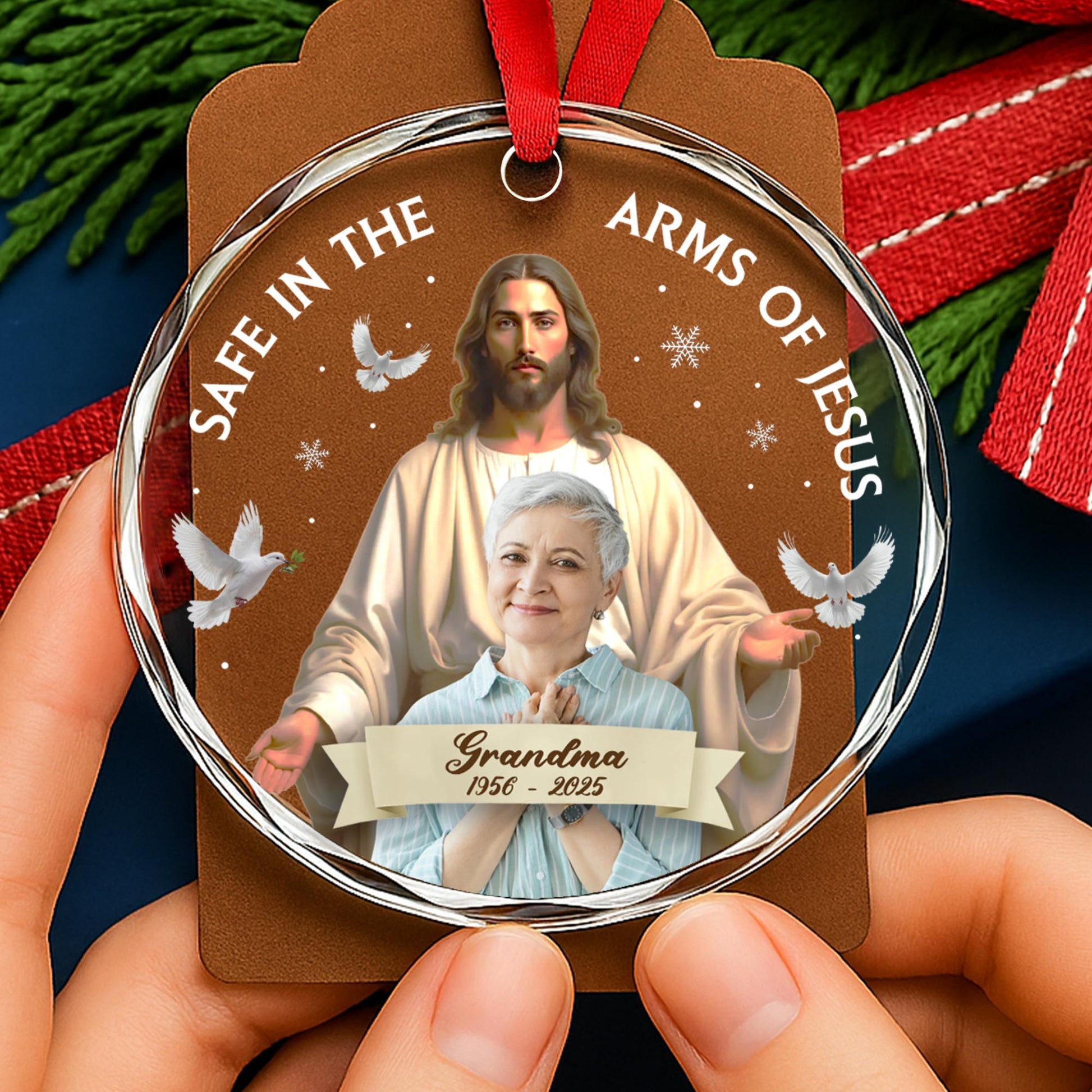 Safe in the Arms of Jesus Featuring Jesus and Dove