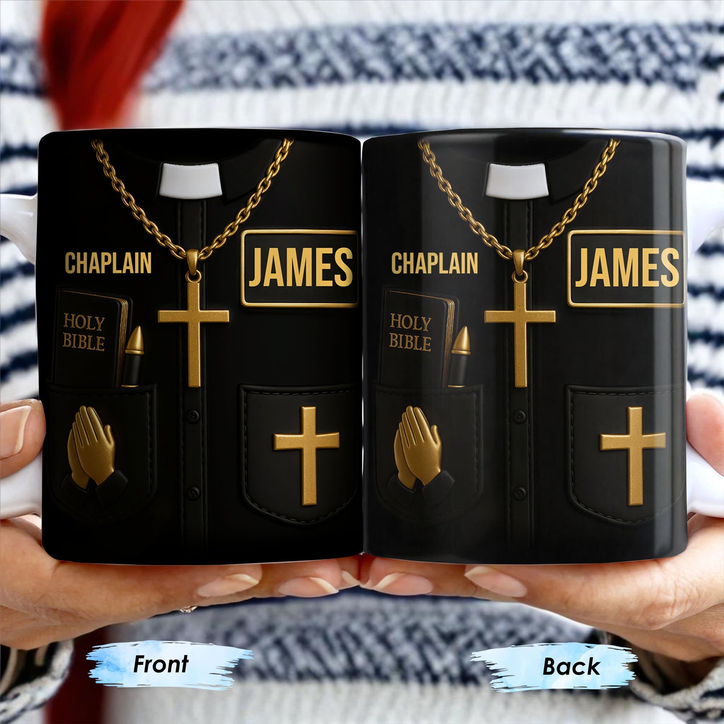 Celebrate Faith And Dedication Clergy Mug - Personalized Custom Coffee Mug - FTH111_MG