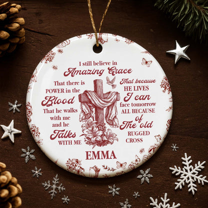 I Still Believe In Amazing Grace, Old Rugged Cross Ornament