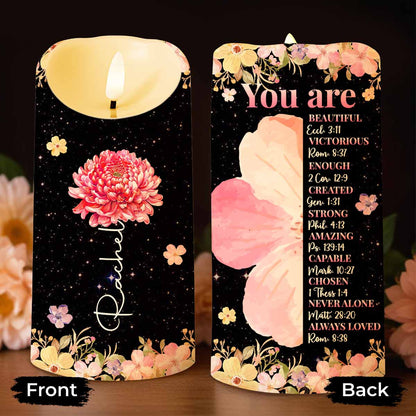 You Are Beautiful And Loved With Flowers And Stars Design