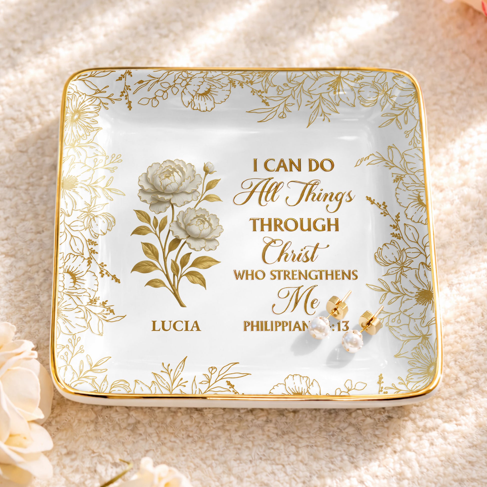 I Can Do All Things Through Christ, Floral Design