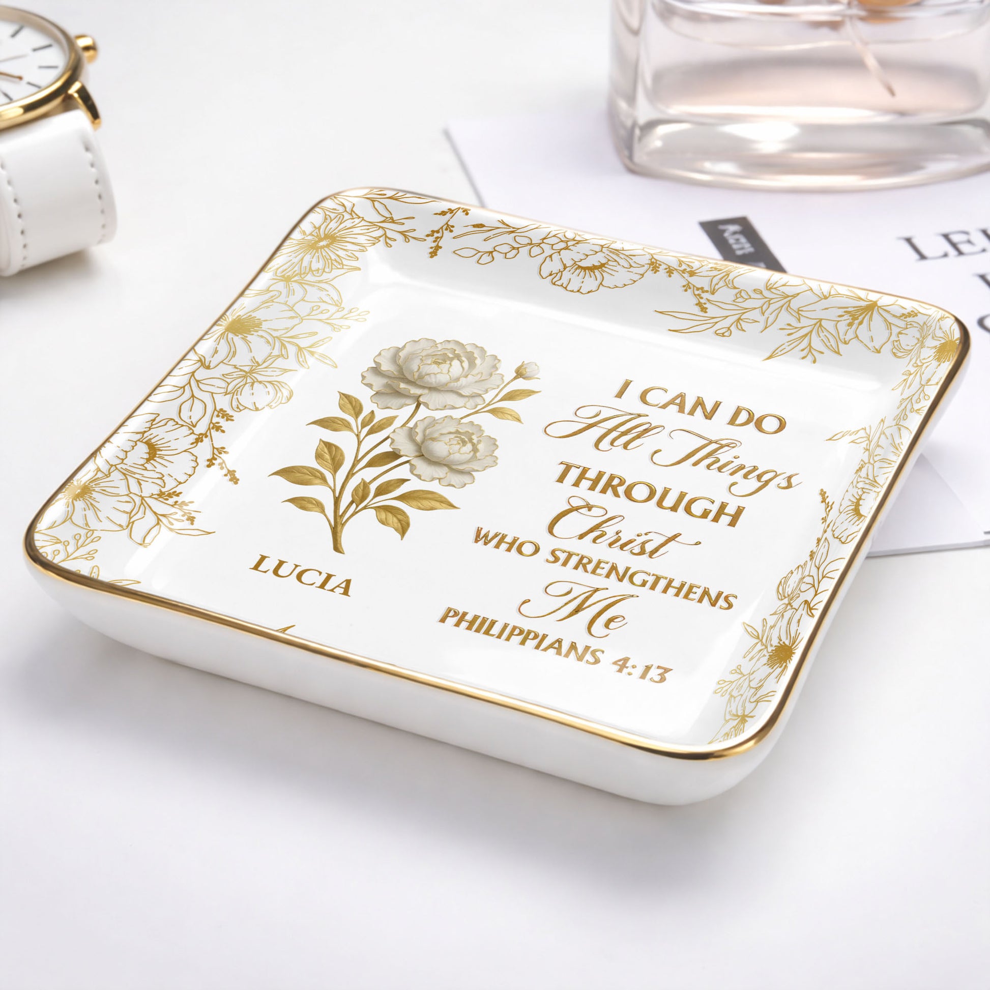 I Can Do All Things Through Christ, Floral Design