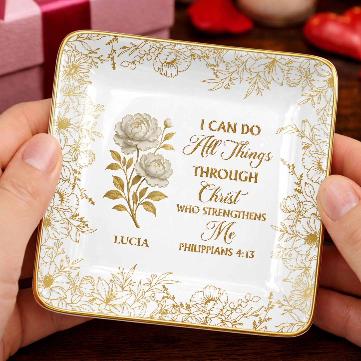 I Can Do All Things Through Christ, Floral Design