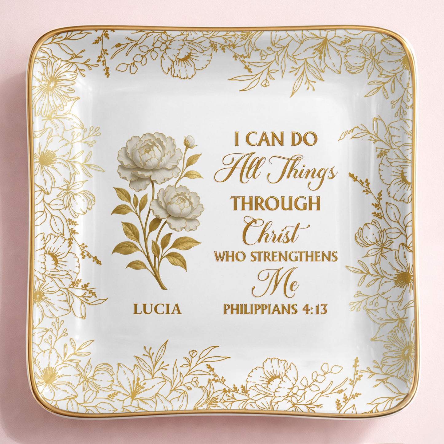 I Can Do All Things Through Christ, Floral Design