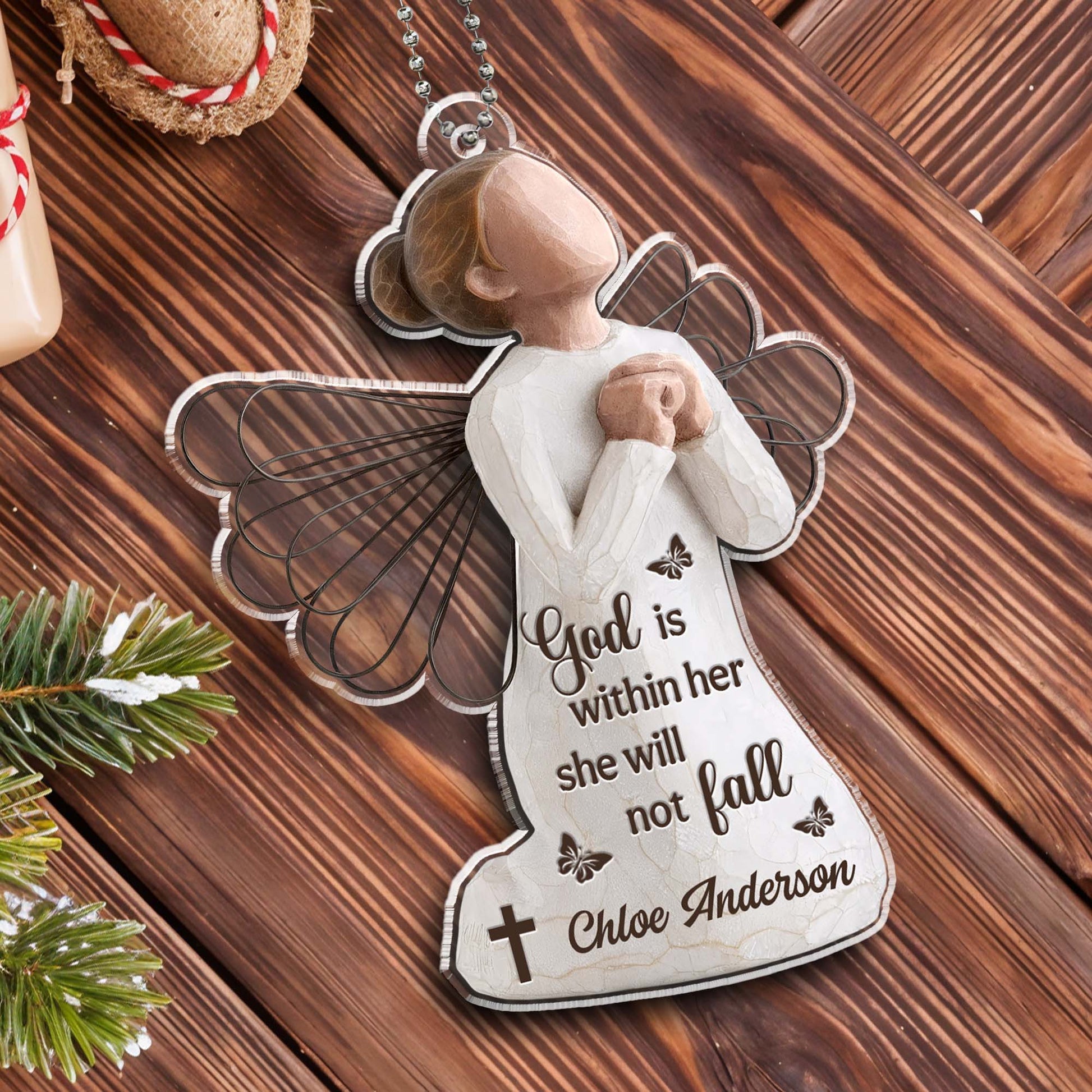 God Is Within Her She Will Not Fall Angel Design