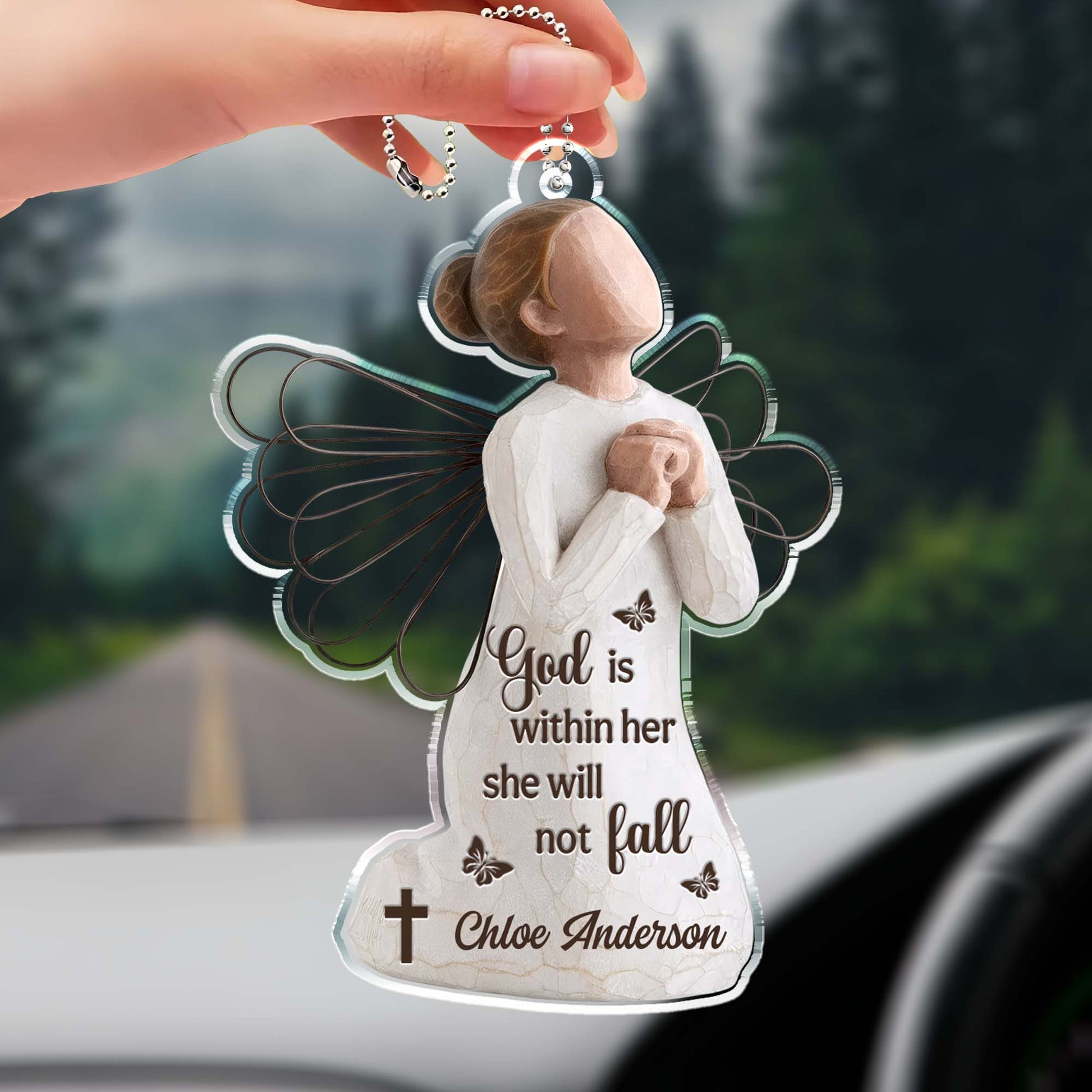 God Is Within Her She Will Not Fall Angel Design