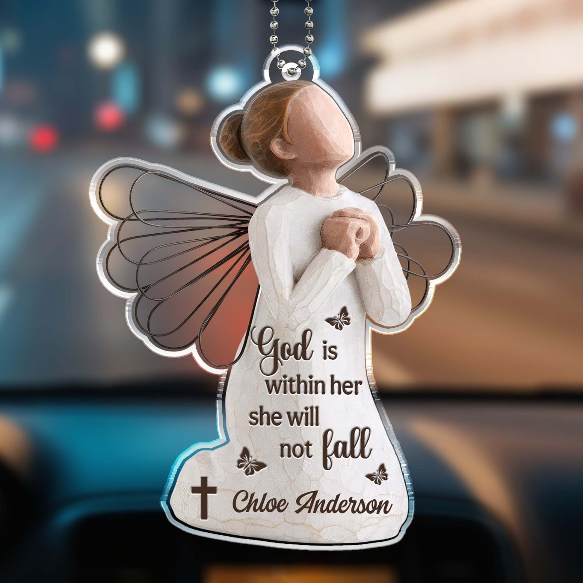 God Is Within Her She Will Not Fall Angel Design