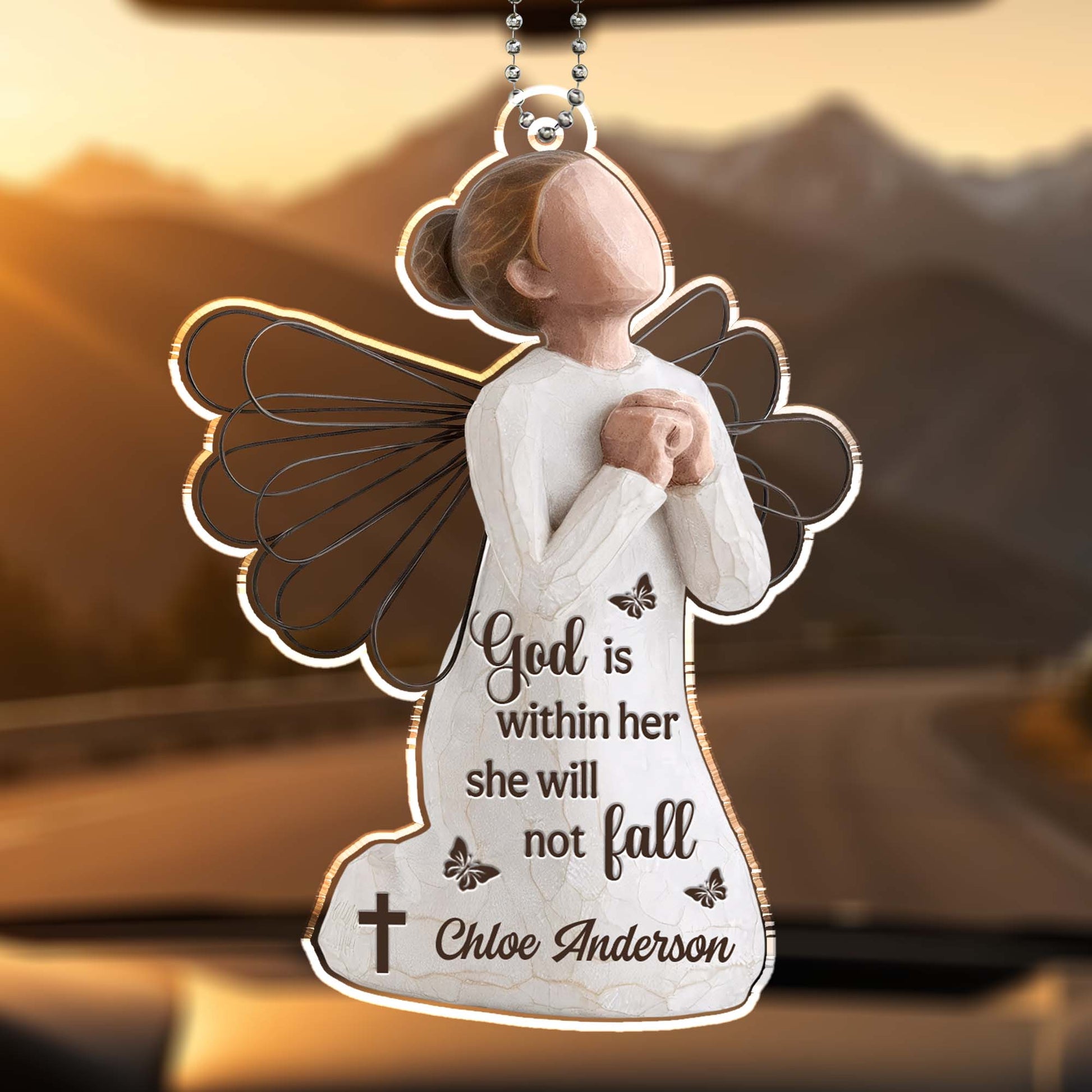God Is Within Her She Will Not Fall Angel Design
