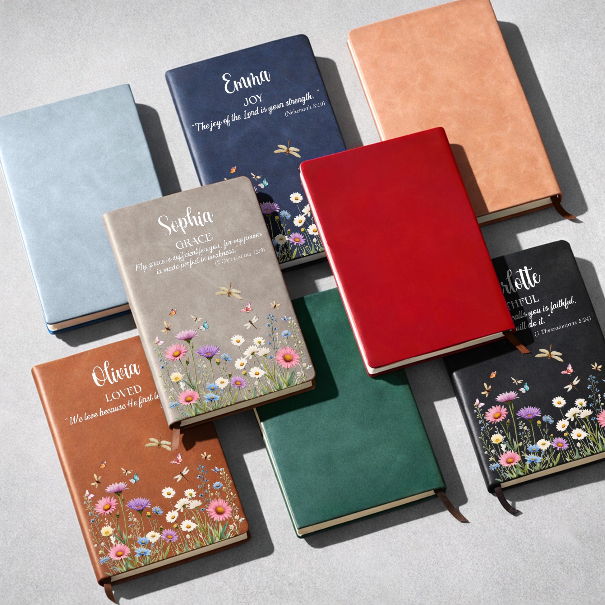 Grace and Joy Scripture, Flowers and Butterflies