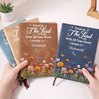 Trust In The Lord With All Your Heart, Flowers And Butterflies