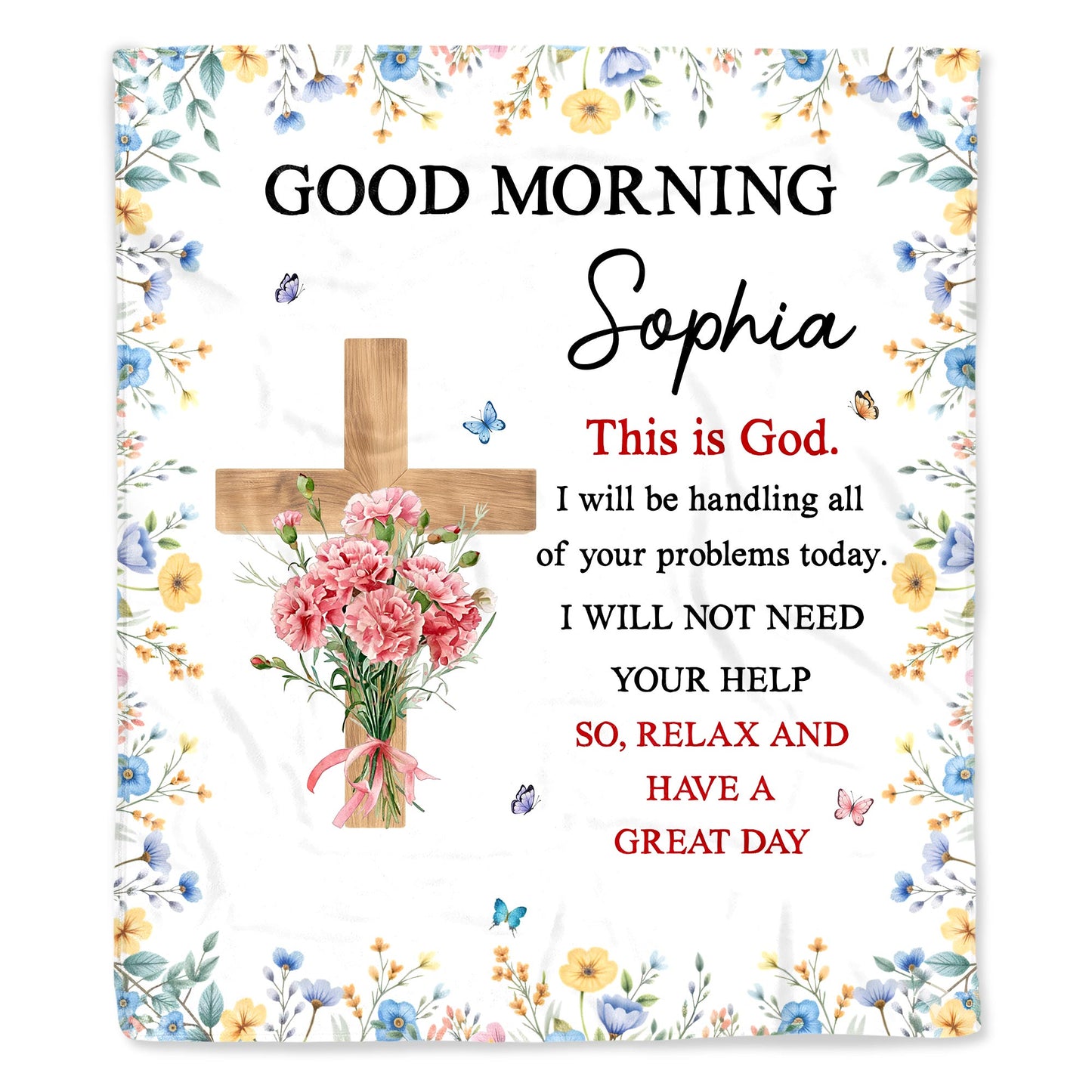 Good Morning, This Is God, Cross and Flowers