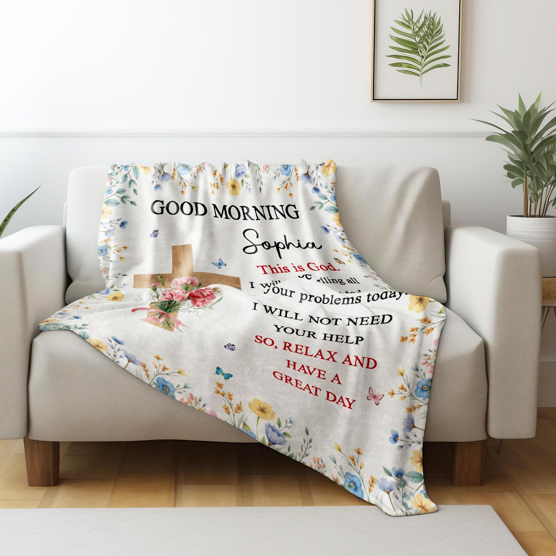 Good Morning, This Is God, Cross and Flowers